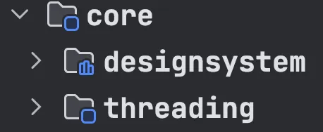 Android Studio displaying a different icon for the pure JVM module