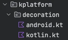 The kotlin.kt file inside the decoration folder